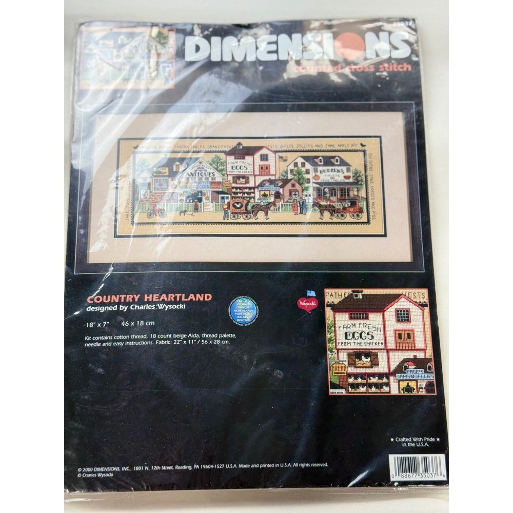 Vintage Dimensions Counted Cross Stitch Kit Country Heartland Charles Wysocki